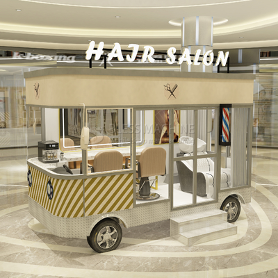 2023 Electric Mobile Haircut Salon Barber Shop Style Design Van Truck Cart rimorchio