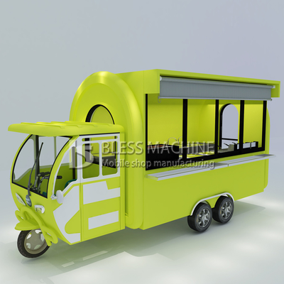 Customized 1.5KW-4.5kw Tre ruote scooter elettrico carrello per il cibo Tuk Tuk mobile cucina triciclo