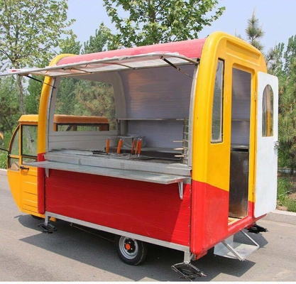 Customized 1.5KW-4.5kw Tre ruote scooter elettrico carrello per il cibo Tuk Tuk mobile cucina triciclo