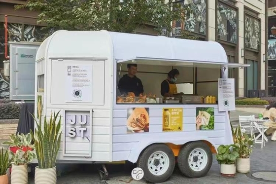 Hotdog Cart gelato birra bar e bevande analcoliche camion alimentare mobile da 600 kg a 1400 kg