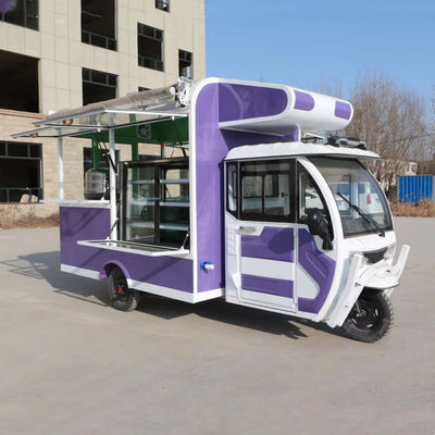 Multipurpose Mobile Electric Fast Food Snack Tricycle Pedicab Tri-Wheeler Outlet 2023