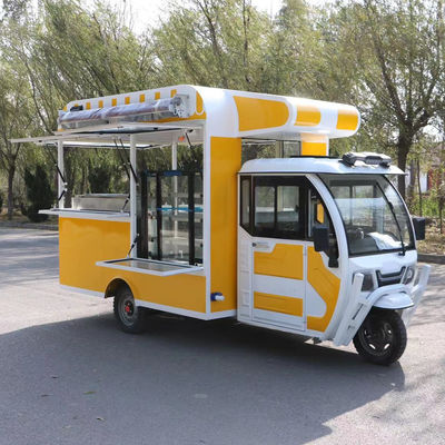 Multipurpose Mobile Electric Fast Food Snack Tricycle Pedicab Tri-Wheeler Outlet 2023