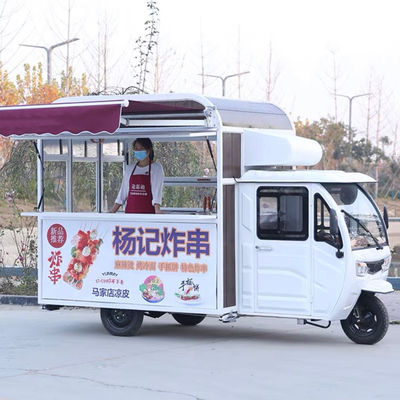 Multipurpose Mobile Electric Fast Food Snack Tricycle Pedicab Tri-Wheeler Outlet 2023