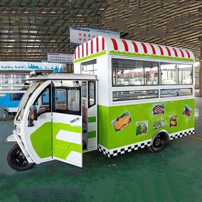 Multipurpose Mobile Electric Fast Food Snack Tricycle Pedicab Tri-Wheeler Outlet 2023