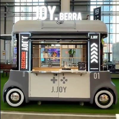 2023 Electric Mobile Commodity Grocery Artigianato Artware Shop Van Truck Trailer Cart per hotel