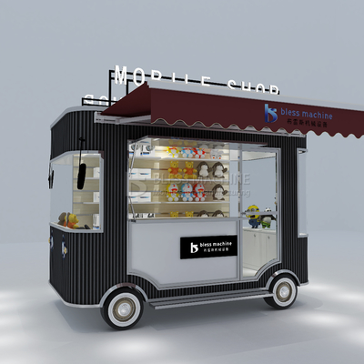 2023 Electric Mobile Commodity Grocery Artigianato Artware Shop Van Truck Trailer Cart per hotel