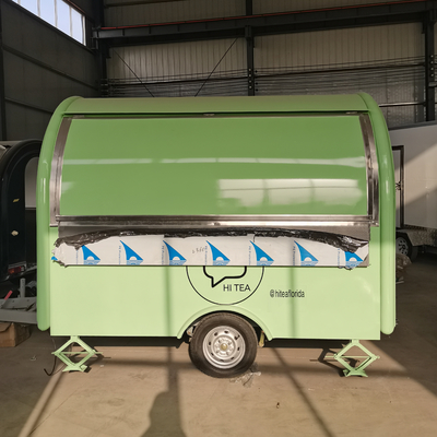 Mobile Caffè Latte Tè Fast Food Snack Cartoncino Trailer per prodotti lattiero-caseari A prezzi accessibili