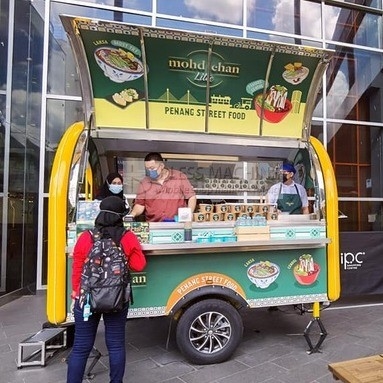Mobile Caffè Latte Tè Fast Food Snack Cartoncino Trailer per prodotti lattiero-caseari A prezzi accessibili