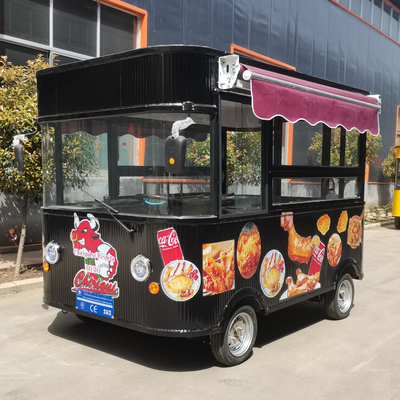 Catering Commerciale Cartone combinato di pollo fritto elettrico mobile per snack e bevande