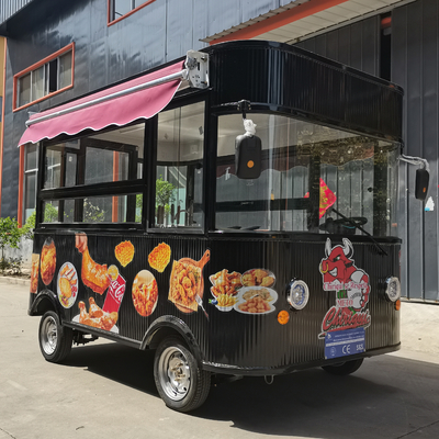 Catering Commerciale Cartone combinato di pollo fritto elettrico mobile per snack e bevande