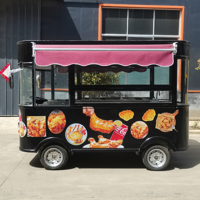 Catering Commerciale Cartone combinato di pollo fritto elettrico mobile per snack e bevande