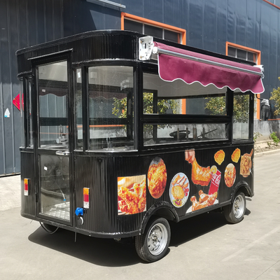 Catering Commerciale Cartone combinato di pollo fritto elettrico mobile per snack e bevande