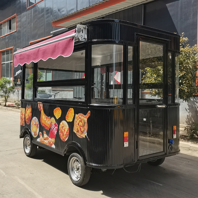Catering Commerciale Cartone combinato di pollo fritto elettrico mobile per snack e bevande