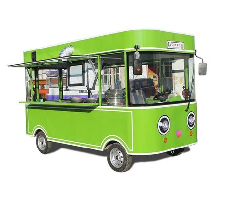 Carrozze di fast food all'aperto Crepe Food Truck con snack Cucina mobile attrezzature da cucina