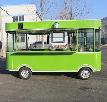 Carrozze di fast food all'aperto Crepe Food Truck con snack Cucina mobile attrezzature da cucina