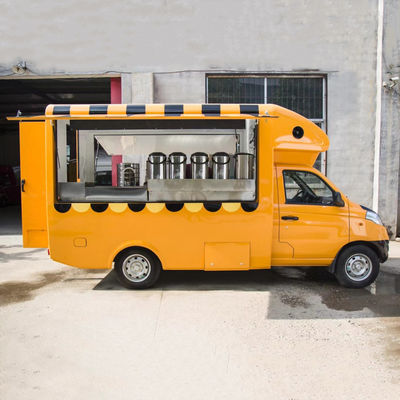 Carrozze di fast food all'aperto Crepe Food Truck con snack Cucina mobile attrezzature da cucina
