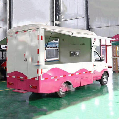 Carrozze di fast food all'aperto Crepe Food Truck con snack Cucina mobile attrezzature da cucina