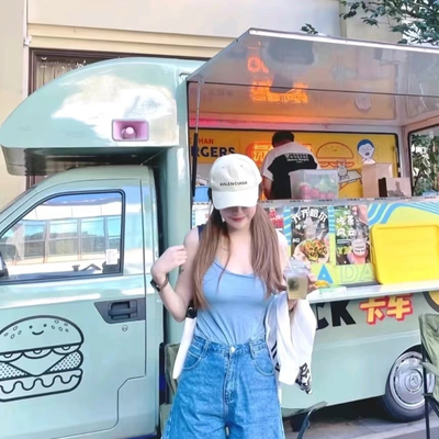 Camionetti di cibo Camionetti di bevande Camionetti mobili all'aperto Fast food trailer per cellulari personalizzati