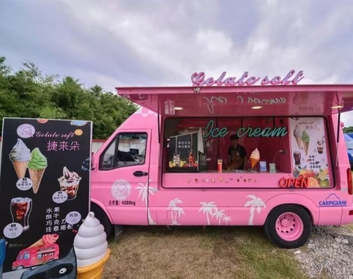 Camionetti di cibo Camionetti di bevande Camionetti mobili all'aperto Fast food trailer per cellulari personalizzati