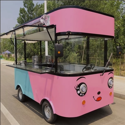 Camionetto alimentare a motore esterno furgone cucina stile quadrato gelato elettrico auto 4x2