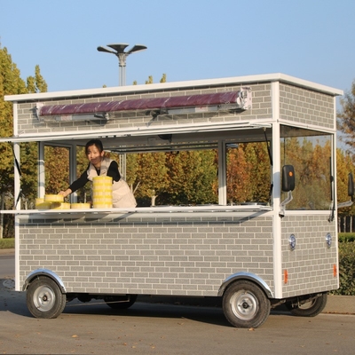 110v/220v Carrozze elettriche per venditori Hot Dog Camionino alimentare mobile con materiale di soia