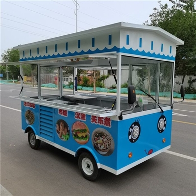110v/220v Carrozze elettriche per venditori Hot Dog Camionino alimentare mobile con materiale di soia