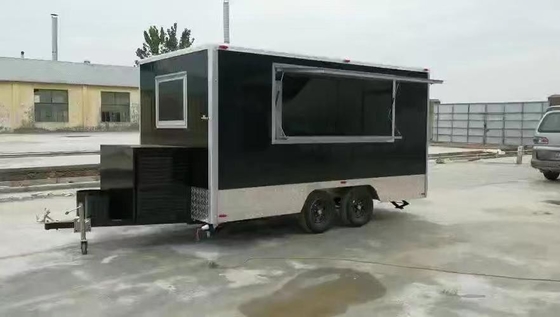 110v/220v Impianti di trasformazione della carne Crepe rimorchio a guida Food Truck Cafe con cucina completa