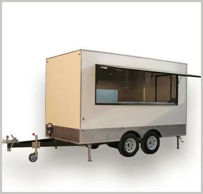 110v/220v Impianti di trasformazione della carne Crepe rimorchio a guida Food Truck Cafe con cucina completa