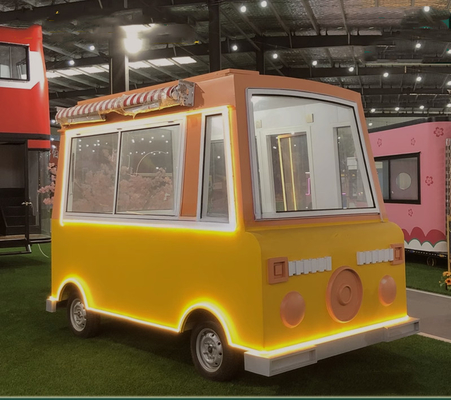Customization Mobile Food Cart Citroen Food Truck elettrico per hot dog e gelati