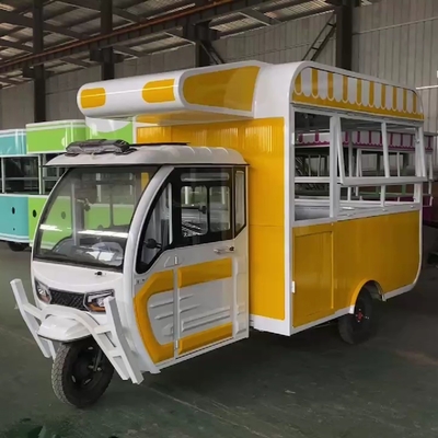 2023 Hamburger elettrico mobile pollo fritto bistecca brochette cibo bevande camion triciclo