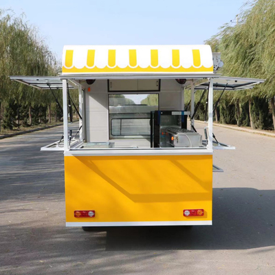 2023 Hamburger elettrico mobile pollo fritto bistecca brochette cibo bevande camion triciclo