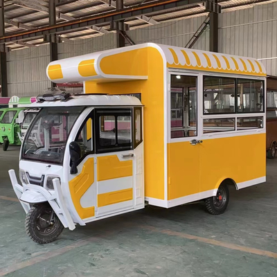 2023 Hamburger elettrico mobile pollo fritto bistecca brochette cibo bevande camion triciclo