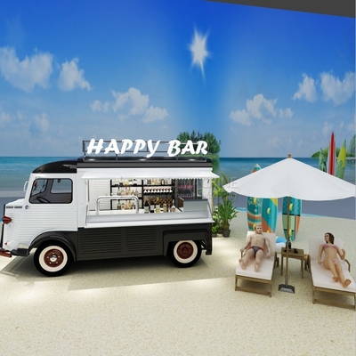 Carro elettrico per hot dog a quattro ruote camion di gelati per cucina mobile per le esigenze personalizzate