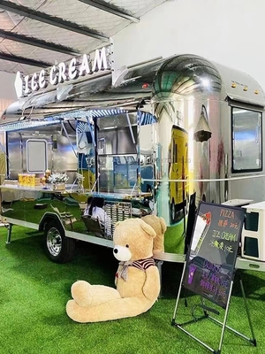 Long Life Working Multifunctional Automatic Food Trailer con pneumatico e pneumatico a vuoto