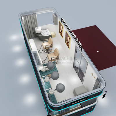 Negozio mobile multifunzionale personalizzato Barbiere Auto Food Truck con materia prima di soia