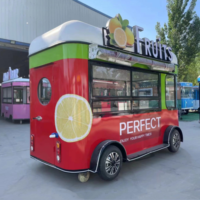 4 ruote Outlet Personalizzato Insalate di frutta Bevande Caffè Latte Tè Birra Ice Cream Trailer