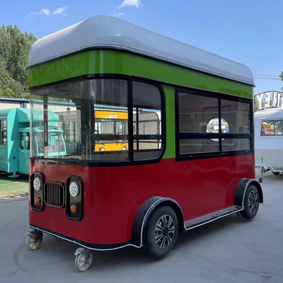 4 ruote Outlet Personalizzato Insalate di frutta Bevande Caffè Latte Tè Birra Ice Cream Trailer