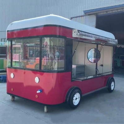 4 ruote Outlet Personalizzato Insalate di frutta Bevande Caffè Latte Tè Birra Ice Cream Trailer