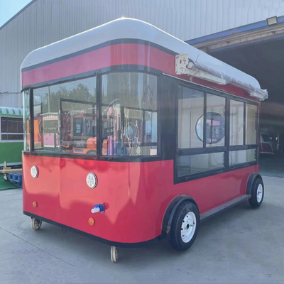 4 ruote Outlet Personalizzato Insalate di frutta Bevande Caffè Latte Tè Birra Ice Cream Trailer
