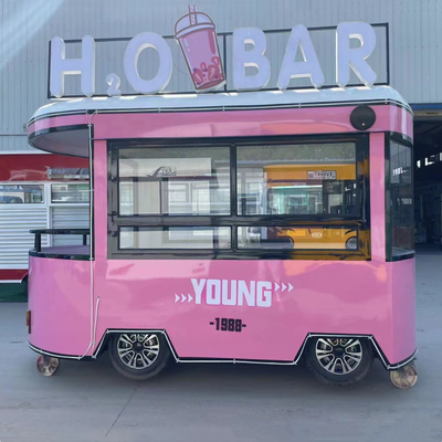 110v/220v Voltaggio 2022 Mobile Food Snack Ice Cream Cold Drink Coffee Milky Tea Van Truck Trailer Boutique