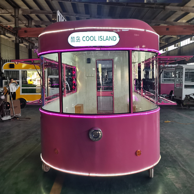 110v/220v Voltaggio 2022 Mobile Food Snack Ice Cream Cold Drink Coffee Milky Tea Van Truck Trailer Boutique