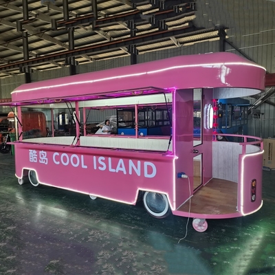 110v/220v Voltaggio 2022 Mobile Food Snack Ice Cream Cold Drink Coffee Milky Tea Van Truck Trailer Boutique