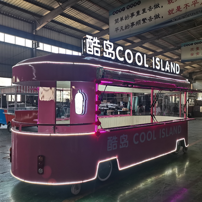110v/220v Voltaggio 2022 Mobile Food Snack Ice Cream Cold Drink Coffee Milky Tea Van Truck Trailer Boutique