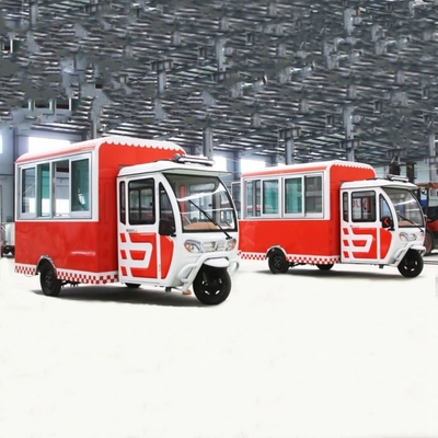 Outlet Multipurpose Mobile Electric Fast Food Snack Tricycle con capacità di 1000 kg