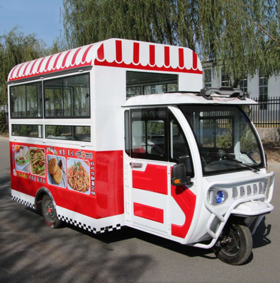 Outlet Multipurpose Mobile Electric Fast Food Snack Tricycle con capacità di 1000 kg
