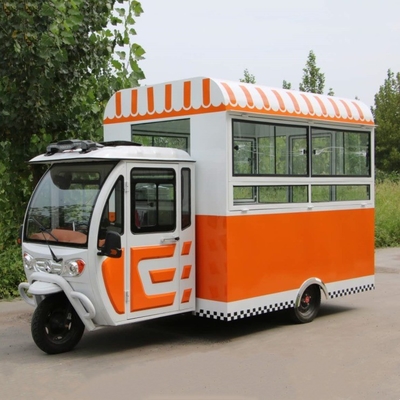 Outlet Multipurpose Mobile Electric Fast Food Snack Tricycle con capacità di 1000 kg