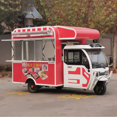 Outlet Multipurpose Mobile Electric Fast Food Snack Tricycle con capacità di 1000 kg