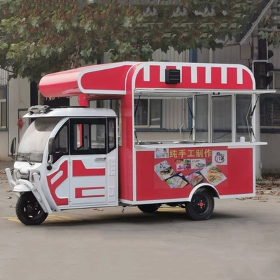 Outlet Multipurpose Mobile Electric Fast Food Snack Tricycle con capacità di 1000 kg