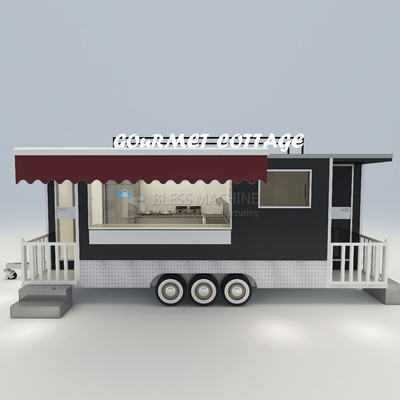 Casa mobile convenientemente attrezzata Cottage Food Snack Tow Trailer con bagno e letto