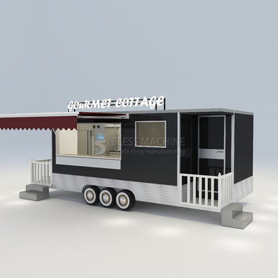 Casa mobile convenientemente attrezzata Cottage Food Snack Tow Trailer con bagno e letto
